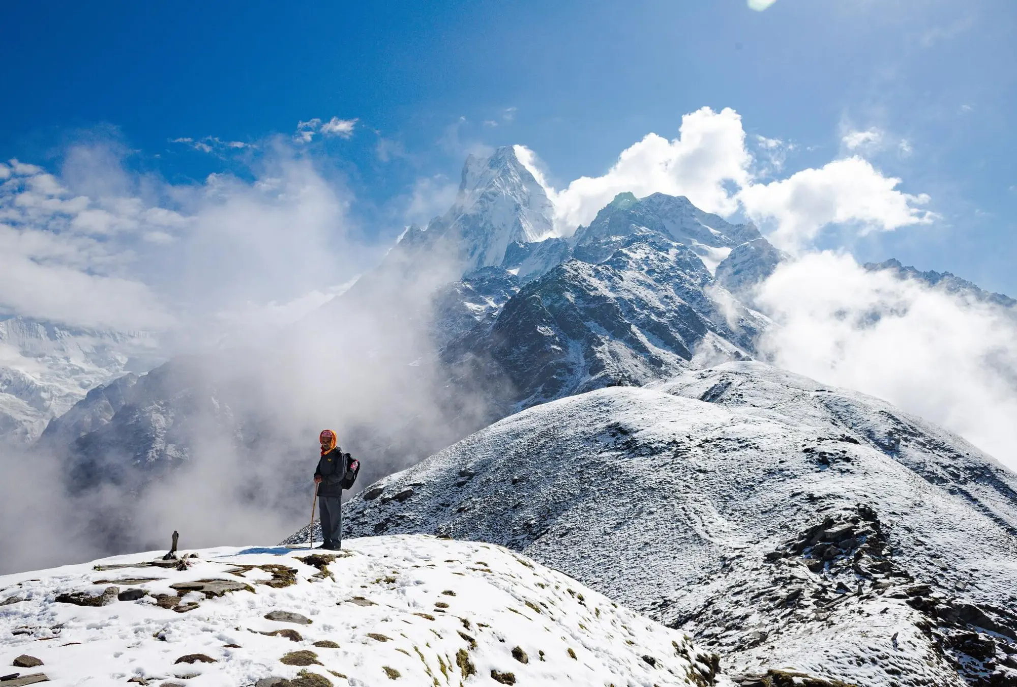 Mardi Himal Cloudy Hill Nepal