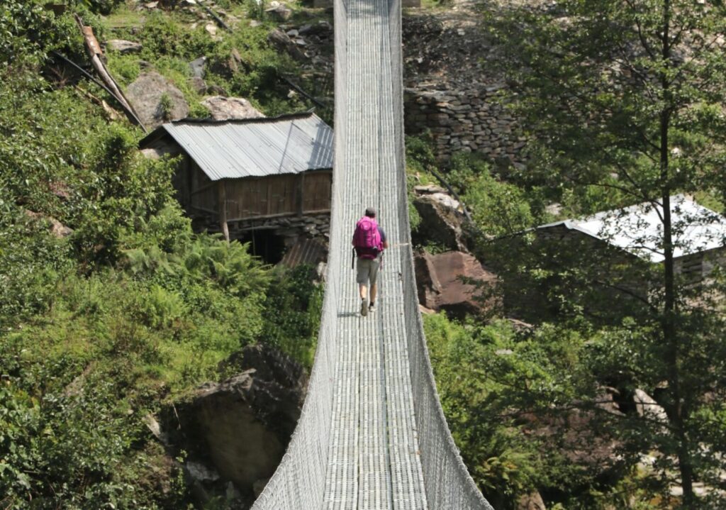 Annapurna suspension bridge Nepal – By Mountain People