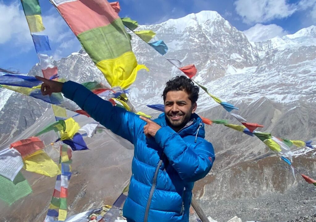 Govinda at Tserko Ri Peak Langtang Nepal – By Mountain People