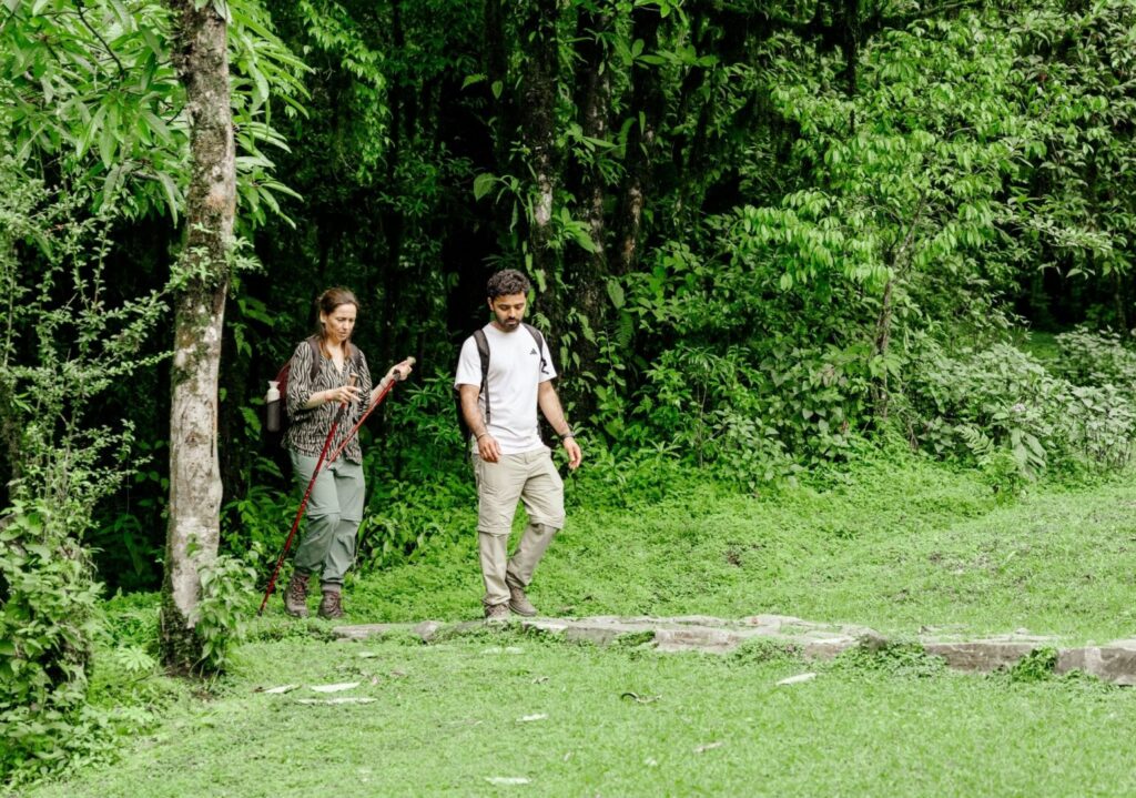 The Inner Expedition Nepal Rosalie Lighting Up and Govinda By Mountain People