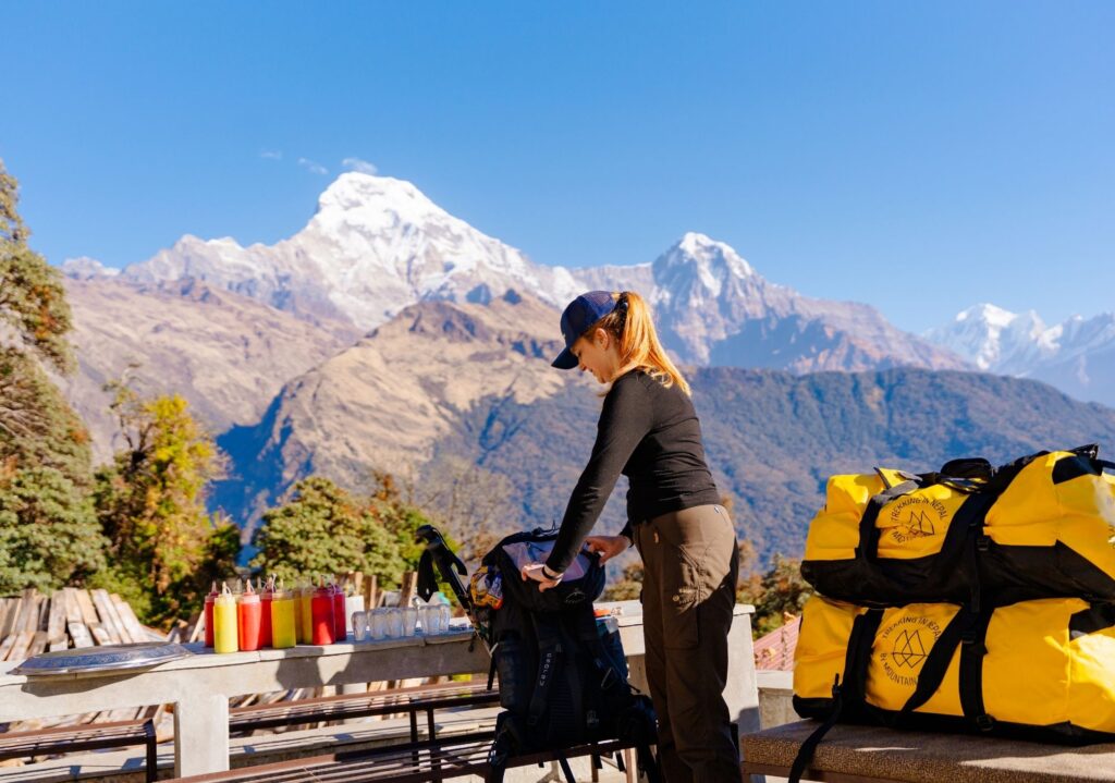 Trekking in Nepal with porter–By Mountain People